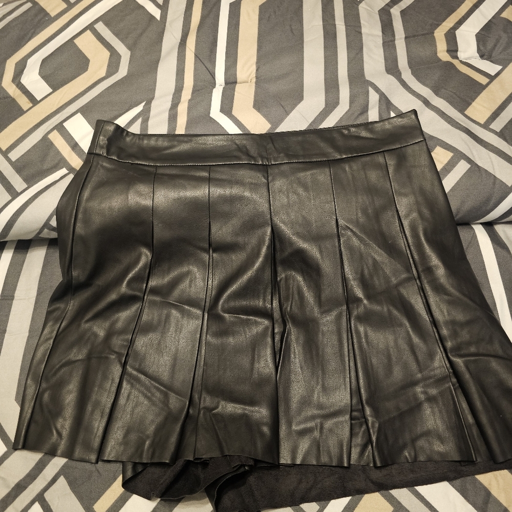 Shinestar Black Mini Skater Skirt